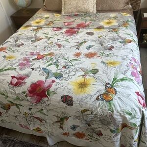 Pottery Barn Queen Hummingbird Duvet